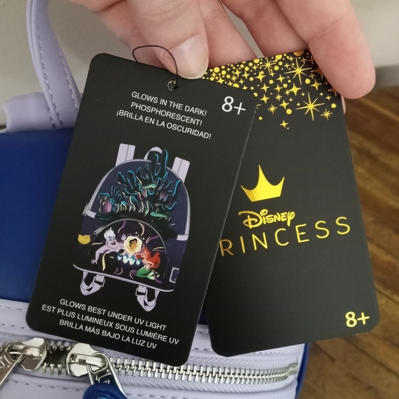 LOUNGEFLY Ursula's Lair Little Mermaid Mini Backpack Disney Princess - Picture 9 of 9